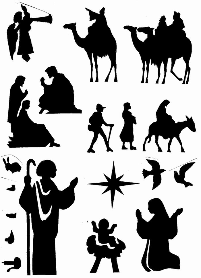 Nativity Silhouette Pattern Luxury 1000 Images About Silhouette Christmas On Pinterest