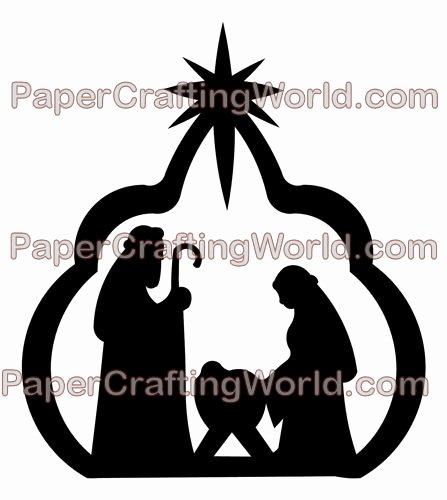 Nativity Silhouette Printable Awesome My Paper Crafting Day 18 No Room at the Inn