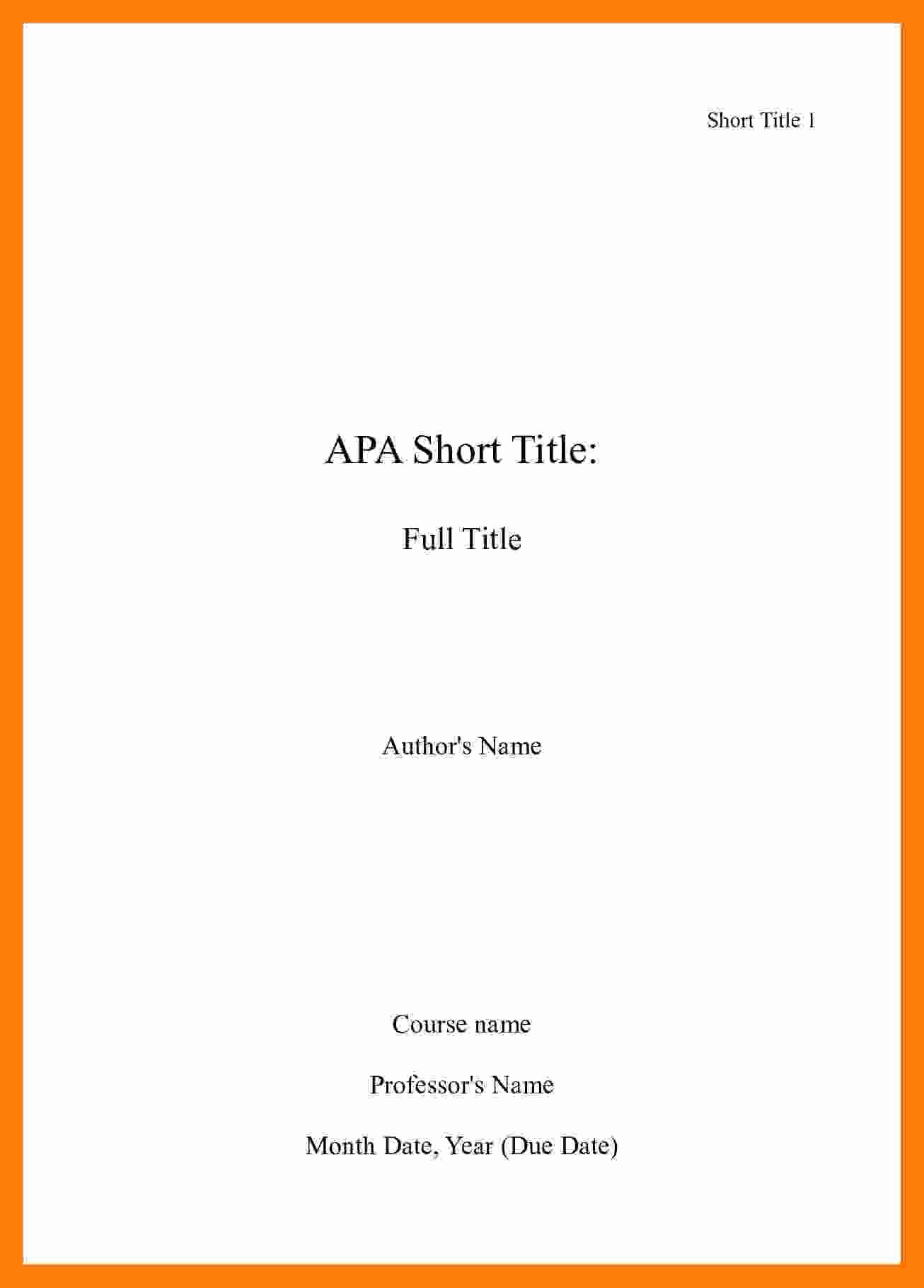 Neumann Scholarship Essay Examples Lovely 6 Apa Cover Page 2015