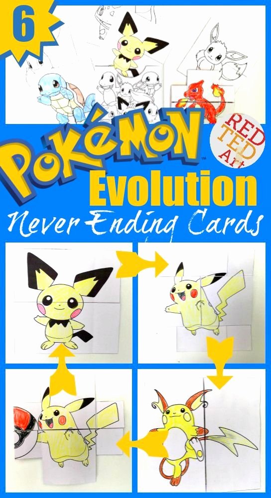 Never Ending Card Template Luxury Pokemon Evolution Cards Printables Printable