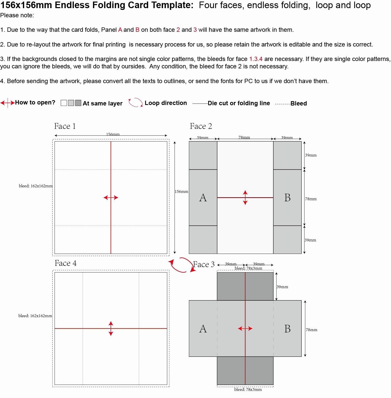 Never Ending Card Template Unique Endless Card Instructions and Endless Card Tutorial