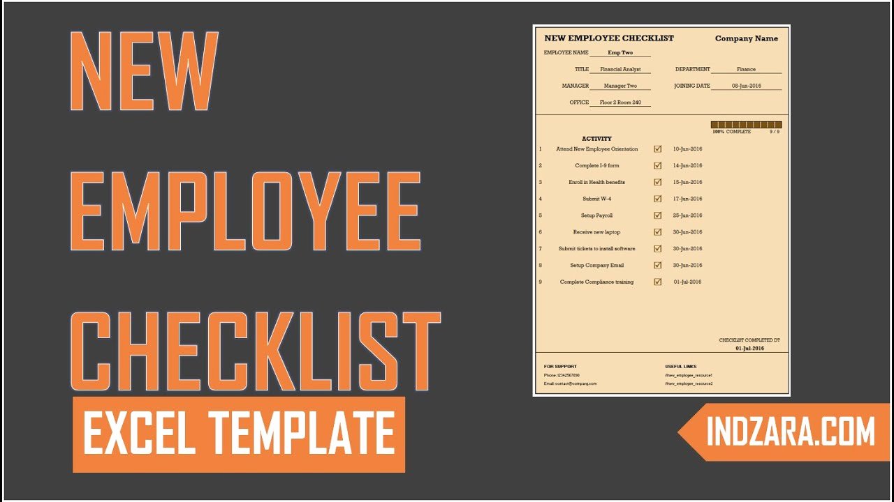 New Employee Checklist Template Excel Elegant New Employee Checklist Free Excel Template tour