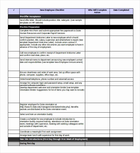 New Employee Checklist Template Excel New You Should Only Use An Excel Onboarding Checklist Template
