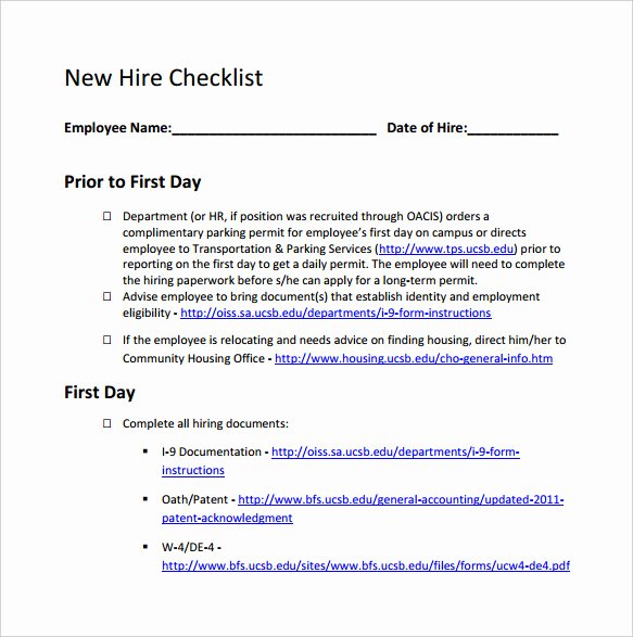 New Employee Welcome Packet Template Best Of New Hire Packet forms Bing Images