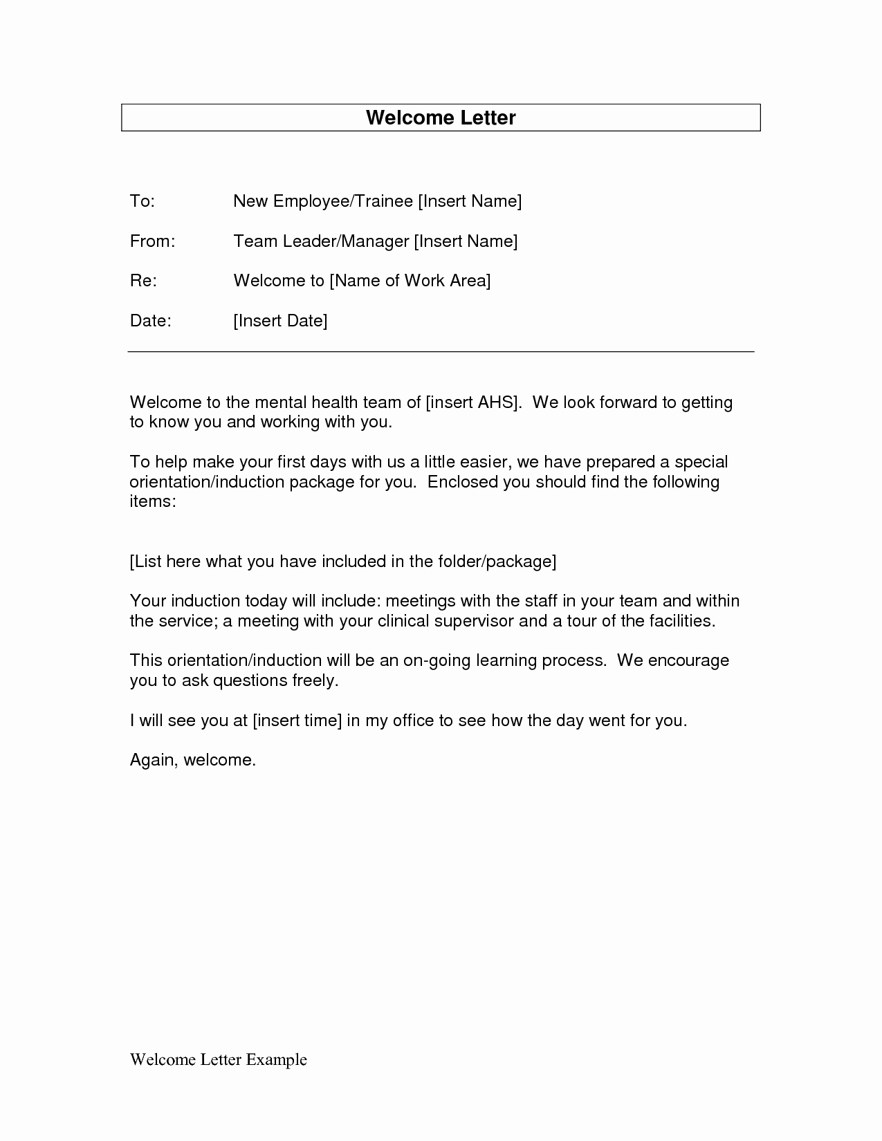 New Employee Welcome Packet Template Luxury Employee Wel E Letter as Well Handbook From President