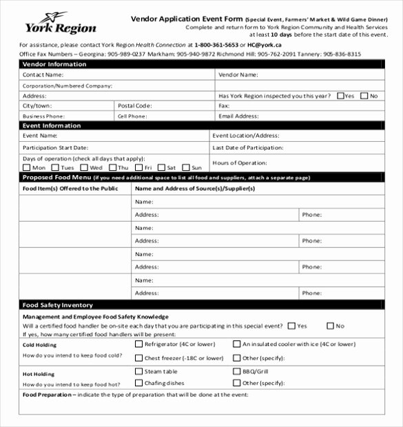 New Vendor Setup form Excel Template Beautiful Vendor Application Template – 9 Free Word Pdf Documents