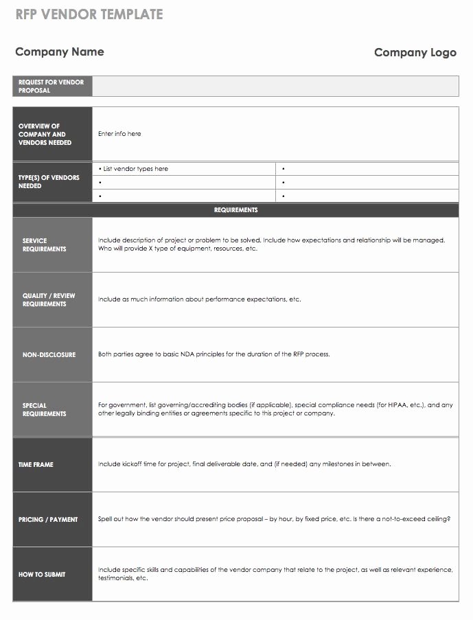 New Vendor Setup form Excel Template Unique 13 Free Vendor Templates