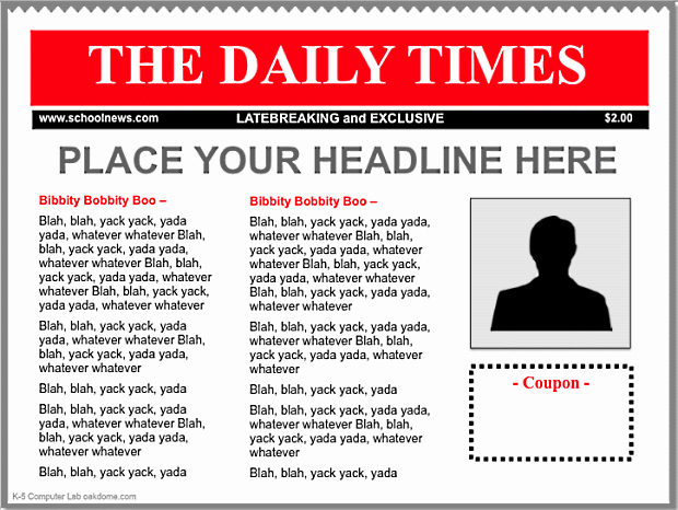 Newspaper Advertisement Template Fresh Ipad Keynote Newspaper Templates