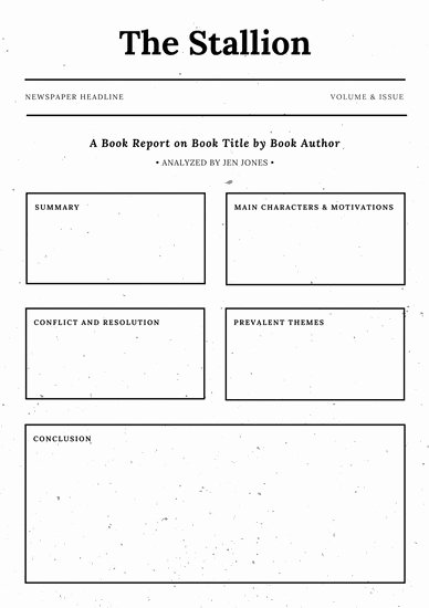 Newspaper Book Report Template Elegant Teal Geometric Pattern Academic Book Review Worksheet
