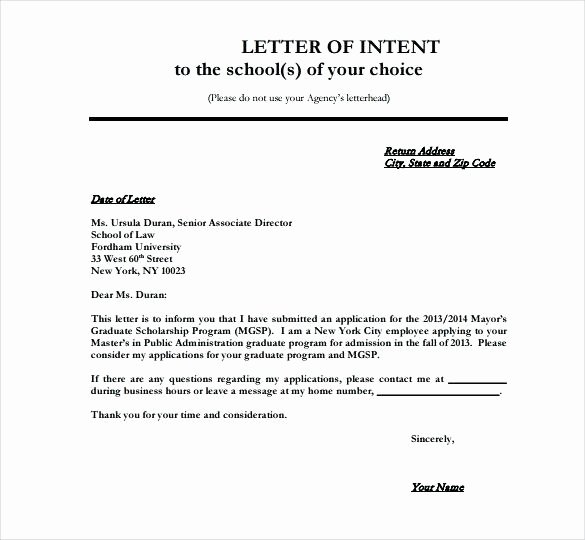 Non Binding Letter Of Intent to Lease Template Awesome National Letter Intent to Pay Template – Trendingbalita