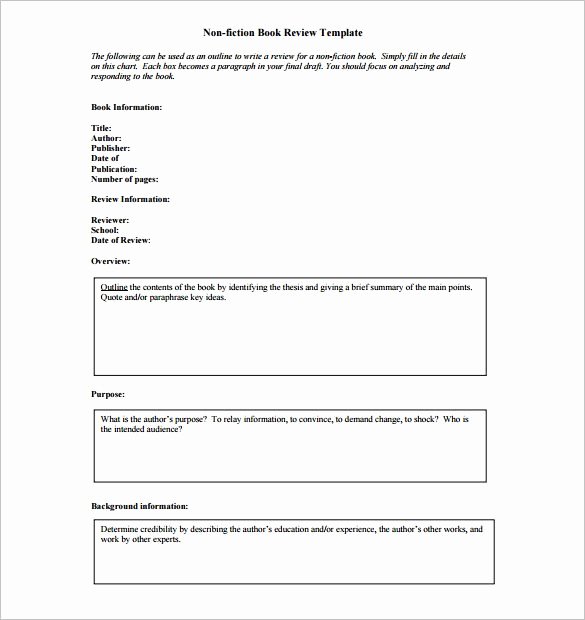 Non Fiction Book Report Template Awesome 7 Novel Outline Templates Doc Pdf Excel