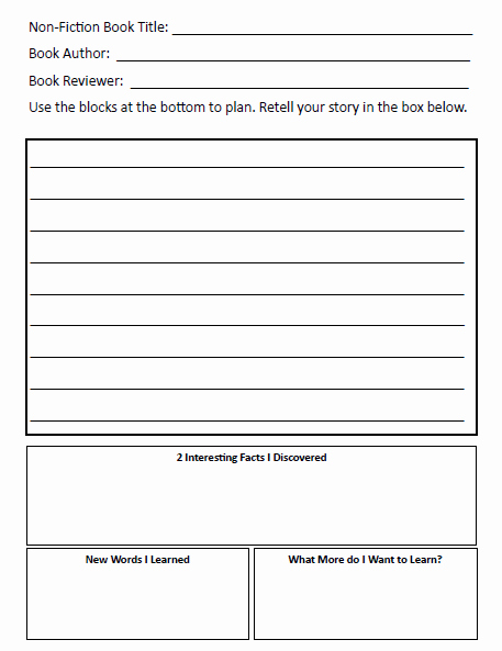 Non Fiction Book Report Template Inspirational Book Review Blackout