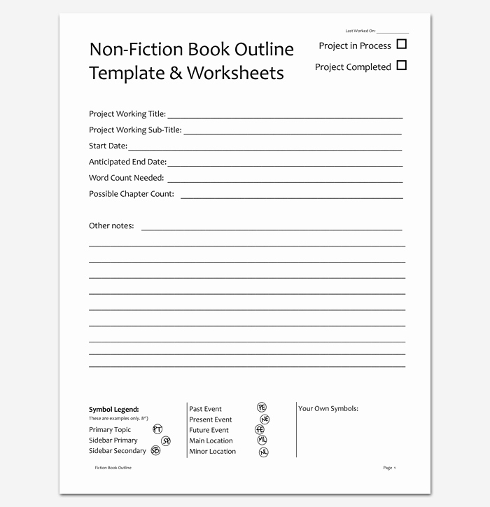 Non Fiction Book Report Template Unique Novel Outline Template 11 for Word Excel &amp; Pdf format