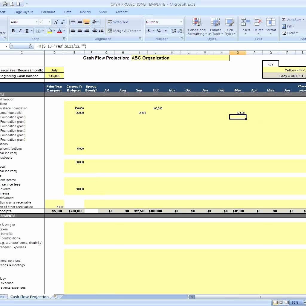 Non Profit Financial Statement Template Excel Fresh Non Profit Financial Statements Template Excel La