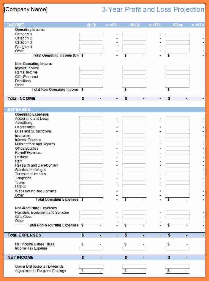 Non Profit Financial Statement Template Excel Unique 8 Business Financial Statement Template Excel