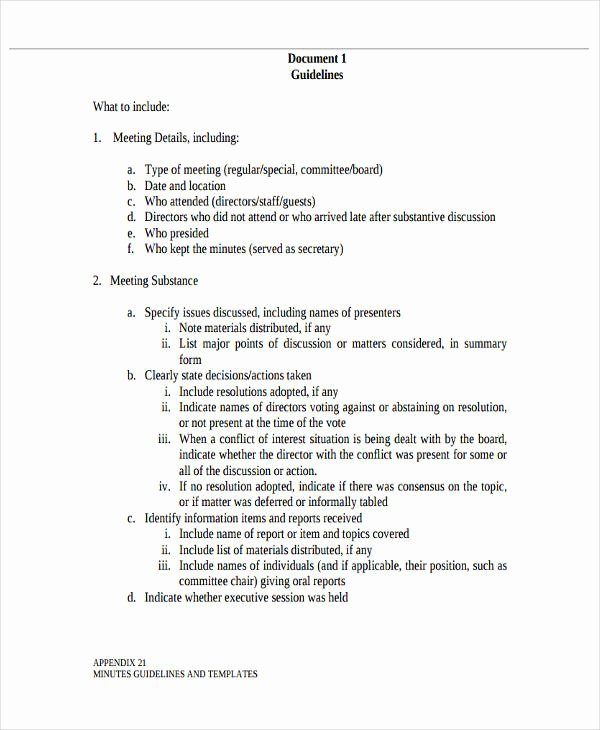 Non Profit Meeting Minutes Template New 7 Nonprofit Meeting Minutes Template