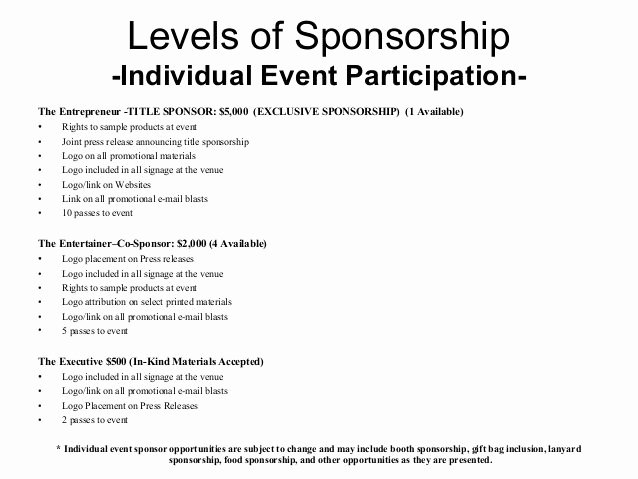 Non Profit Sponsorship Package Template Beautiful Image Result for Music event Sponsorship Proposal