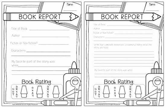 Nonfiction Book Report Template Inspirational Fabulous Book Report Freebie 2 Versions – Supplyme