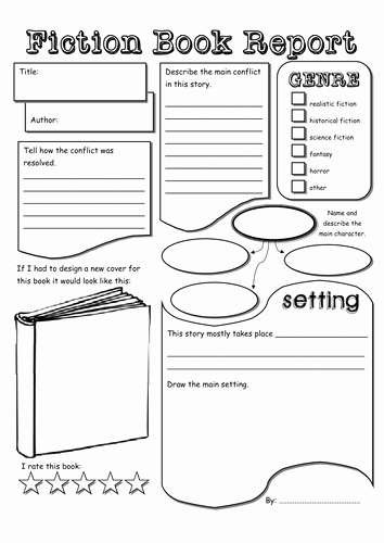 Nonfiction Book Report Template Lovely Fiction &amp; Non Fiction Book Report by tokyo Molly