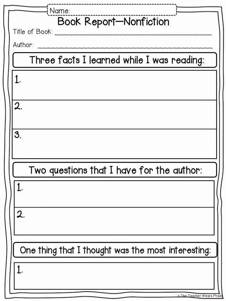 Nonfiction Book Report Template New 543 Best Images About 2nd Grade Language Arts On Pinterest