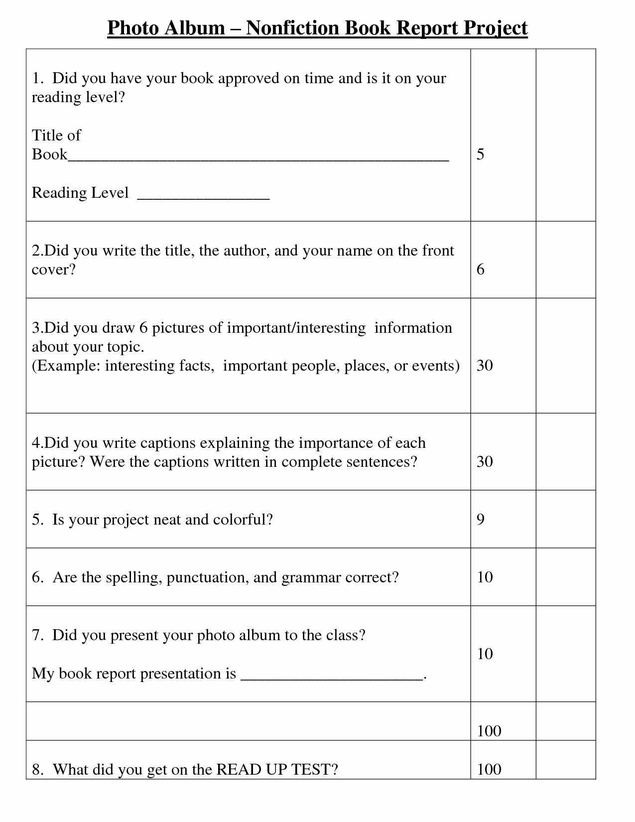 Nonfiction Book Report Template New Best S Of College Level Book Report format College
