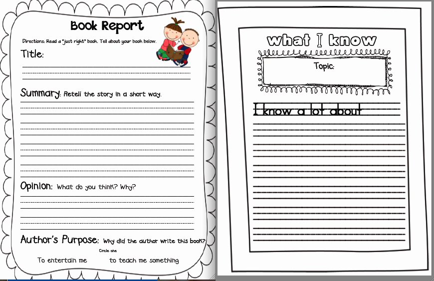 Nonfiction Book Report Template New Sarah S First Grade Snippets May Literacy Menu Posted