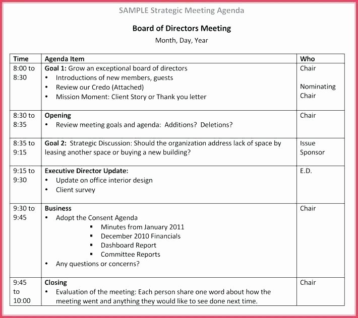 Nonprofit Board Meeting Minutes Template Luxury 15 Nonprofit Board Meeting Agenda Template