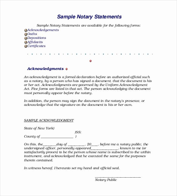 Notary Public Letter Template Awesome 32 Notarized Letter Templates Pdf Doc