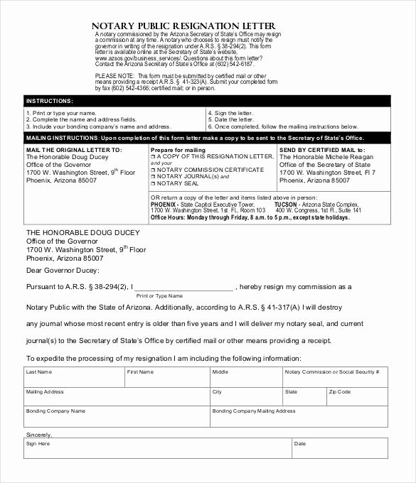 Notary Public Letter Template Awesome 32 Notarized Letter Templates Pdf Doc