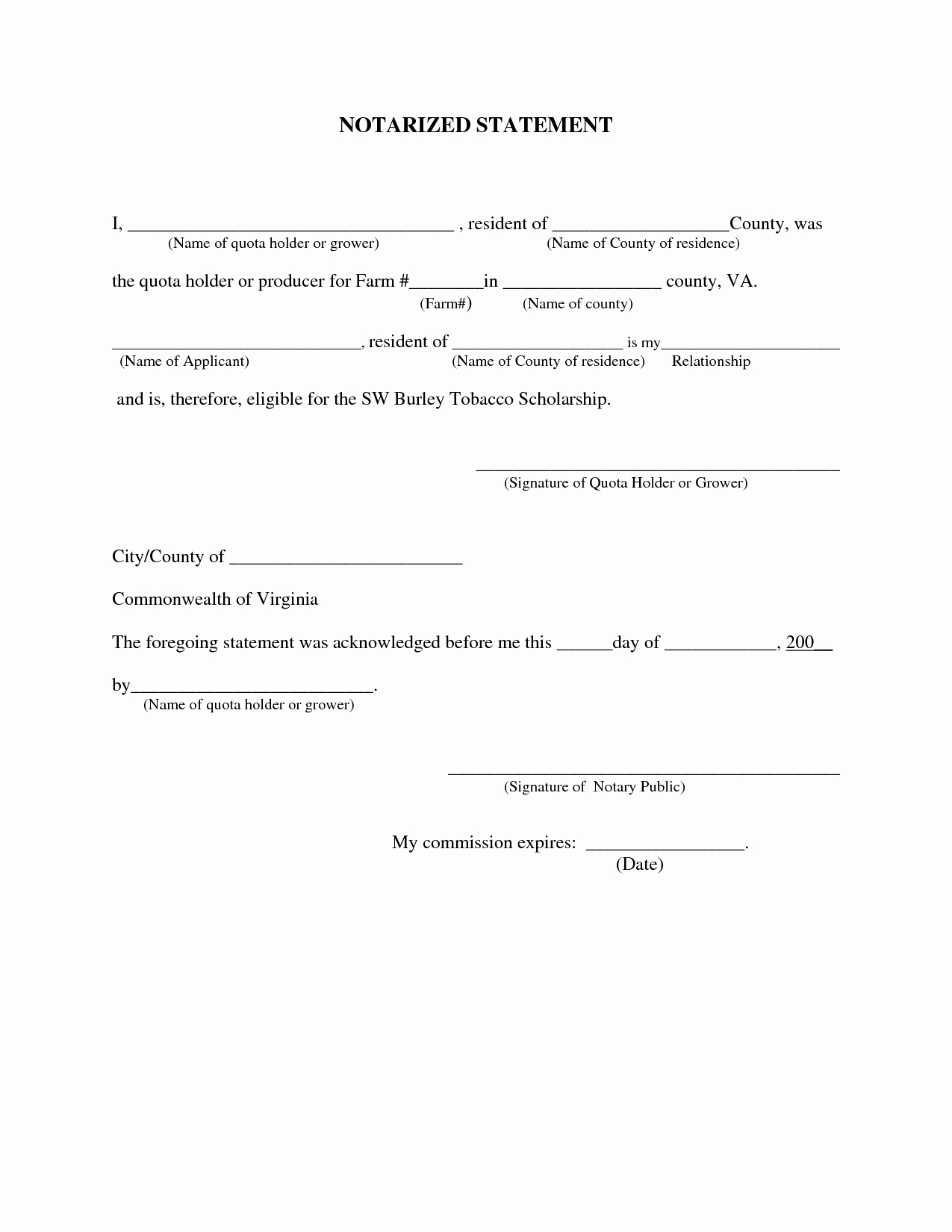 Notary Public Letter Template Best Of Best S Of Notary Statement Letter Sample Sample