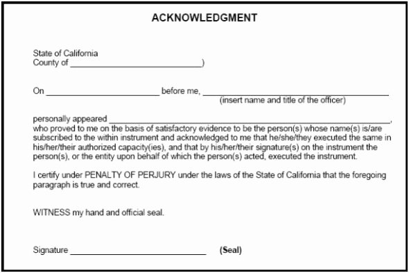 Notary Public Letter Template New 30 Of In Witness Notary form Template