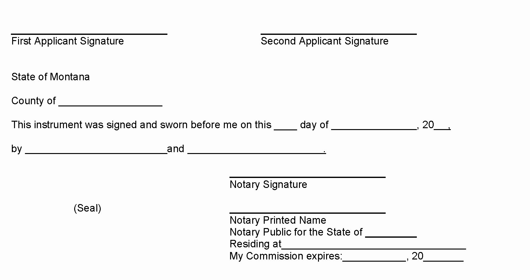 Notary Public Signature Line Template Lovely Missoula Mt Ficial Website