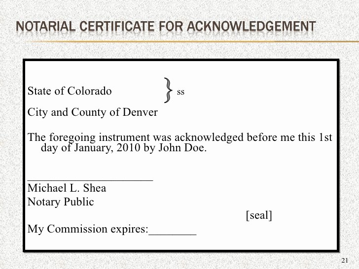 Notary Public Signature Line Template Lovely Notary Signature Block Template Colorado