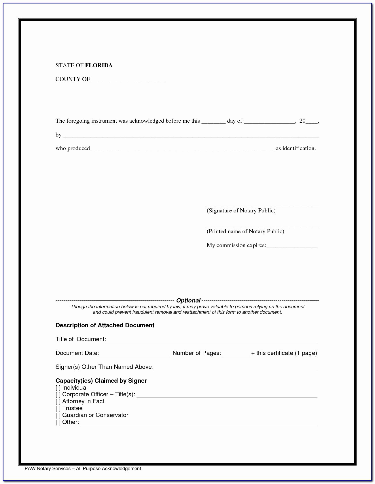 Notary Public Signature Line Template Unique Notary Public Signature Line Template Free Templates Block