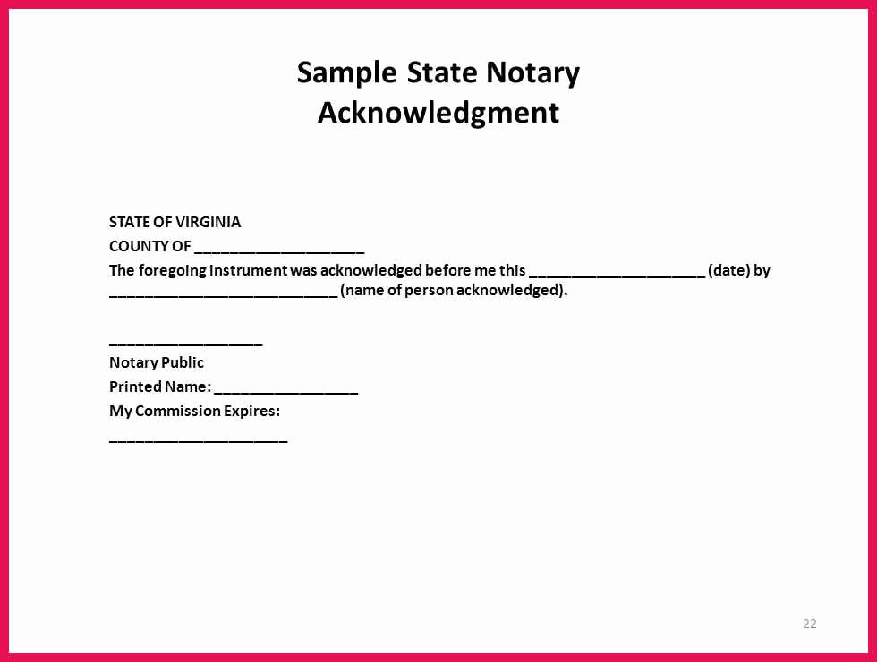 Notary Signature Block Template Luxury Sample Notary Signature Block