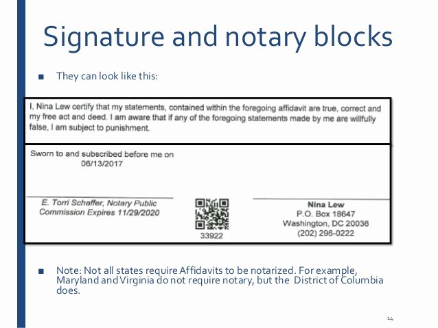 Notary Signature Blocks Best Of Creating Bulletproof Affidavits