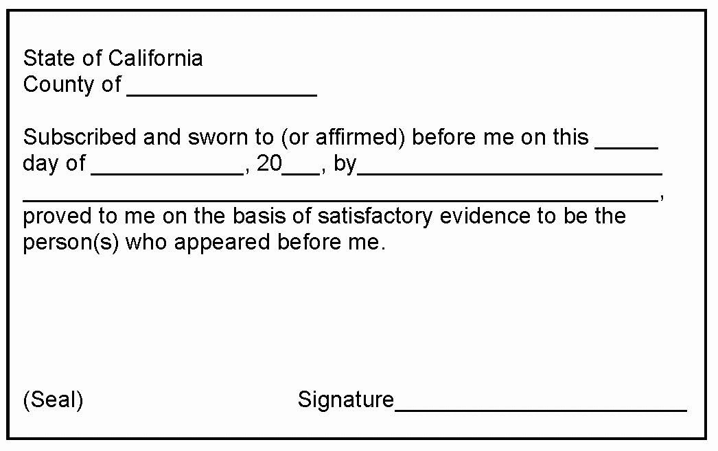 Notary Signature Example