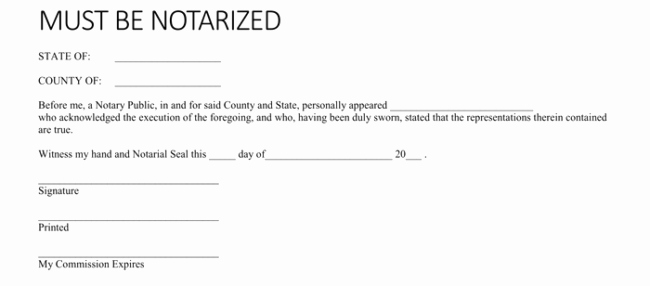 Notary Signature Template Best Of 25 Notarized Letter Templates &amp; Samples Writing Guidelines