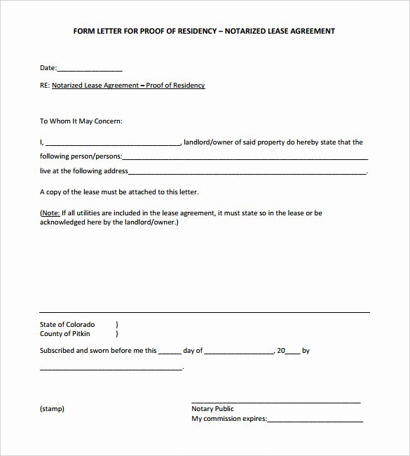 Notary Signature Template Inspirational 32 Notarized Letter Templates Pdf Doc