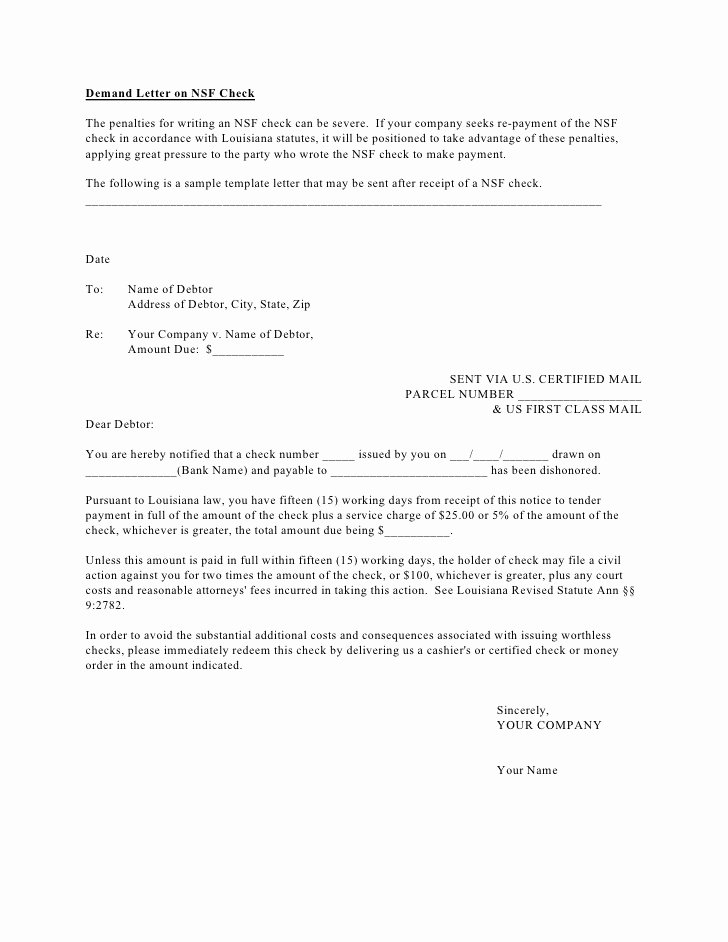 Nsf Letter Template Beautiful Legal solutions In A tough Economy