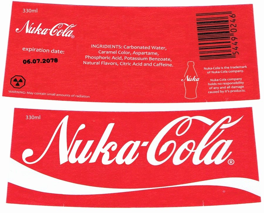 Nuka Cola Quantum Label Template Awesome Nuka Cola Label by Nig 1988 On Deviantart