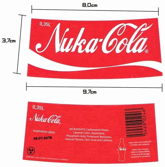 Nuka Cola Quantum Label Template New thebrownfaminaz Nuka Cola Bottle Caps Template