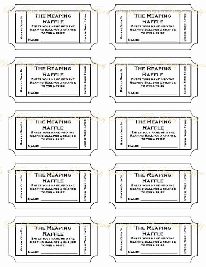 Numbered Raffle Ticket Template Beautiful 10 Best Free Printable Raffle Ticket Template Images On