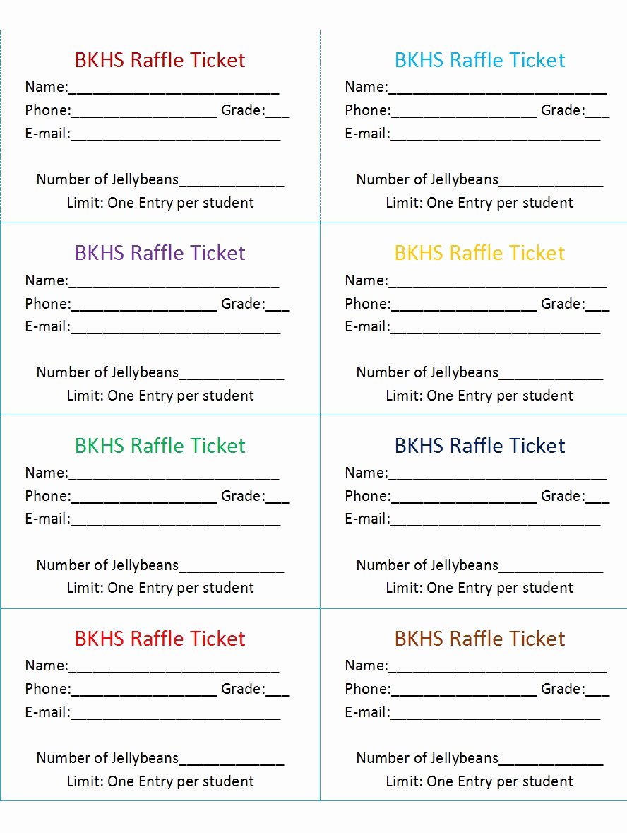 Numbered Raffle Ticket Template Elegant 50 Free Raffle &amp; Movie Ticket Templates Templatehub