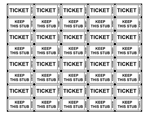 Numbered Raffle Ticket Template Elegant Free Printable Raffle Ticket Templates Blank