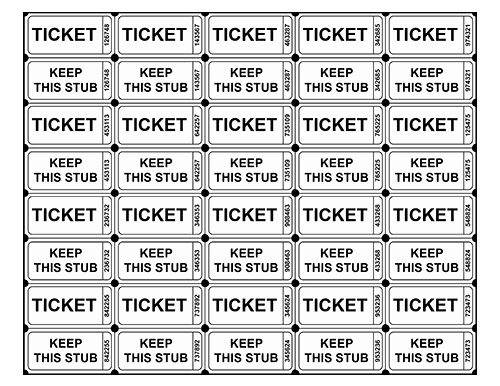 Numbered Raffle Ticket Template Elegant Free Printable Raffle Ticket Templates Blank
