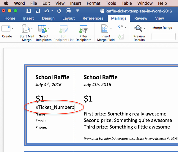 Numbered Raffle Ticket Template Lovely the Secret to Creating Numbered Raffle Tickets In Word