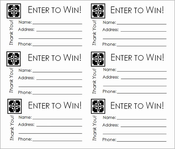Numbered Raffle Ticket Template Unique Free Printable Raffle Tickets