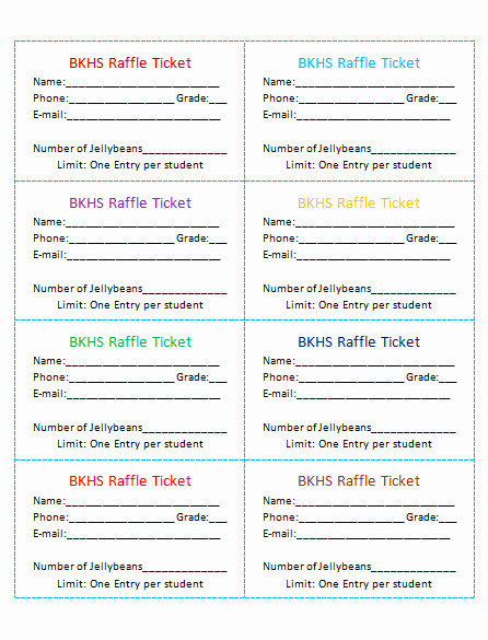 Numbered Raffle Ticket Template Word Fresh 45 Raffle Ticket Templates