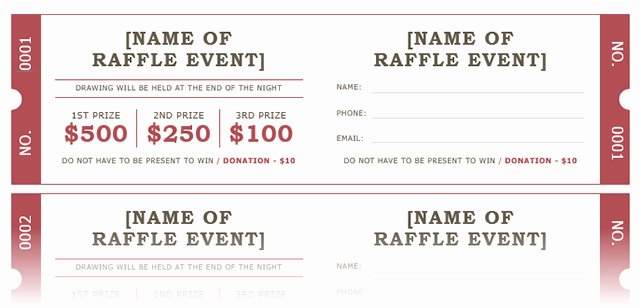 Numbered Raffle Ticket Template Word Inspirational How to Get A Free Raffle Ticket Template for Microsoft Word